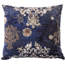 Pagalvėlė Home4you Holly Blue Valvet, 650x650 mm