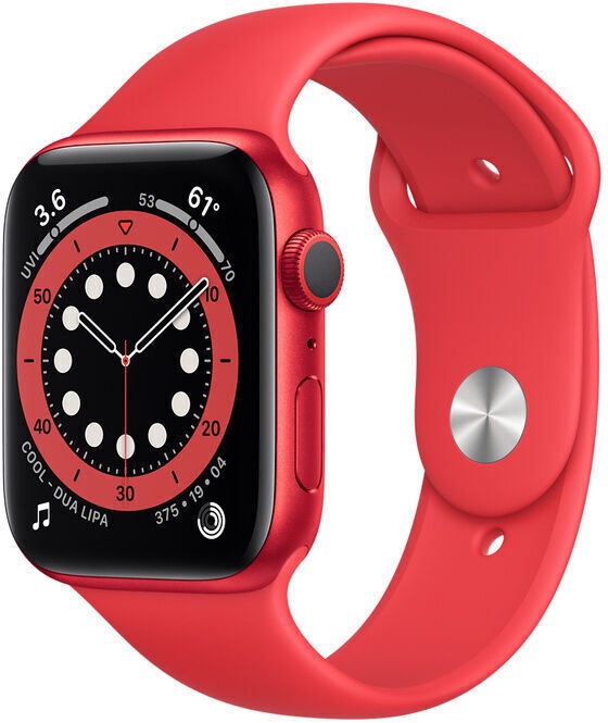 Умные часы Apple GPS + Cellular 44mm, красный