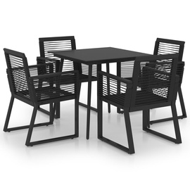 Välimööbli komplekt VLX Outdoor Dining Set 3060214, must, 4 istekohta