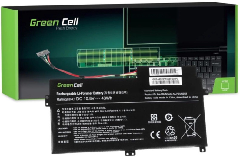 Sülearvutiaku Green Cell AA-PBVN2AB, 4 Ah, LiPo