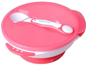 Kidsme Suction Bowl Set With Spoon Lavender