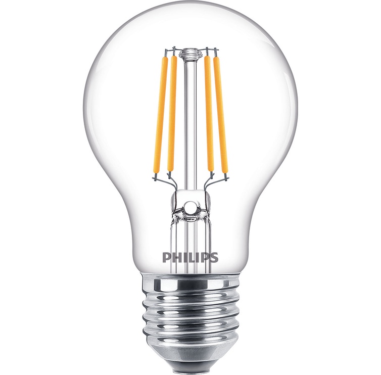 Лампочка Philips LED, теплый белый, E27, 4.3 Вт, 470 лм
