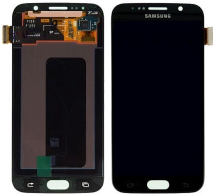 Запасные части для мобильных телефонов Samsung Galaxy S6 Black LCD Screen