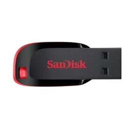 USB atmintinė SanDisk Cruzer Blade, raudona, 32 GB