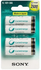 Sony Premium Rechargeable AA/HR6 NiMH 2500mAh