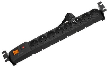 HSK Data Rack Surge Protector 8 Outlet Black 3m