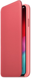 Apple Leather Folio Case For Apple iPhone XS Peony Pink