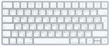 Клавиатура Apple Magic Keyboard EN/RU, белый, беспроводная