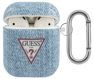 Austiņu maciņš Guess GUACA2TPUJULLB AirPods 1&2 gen, zila