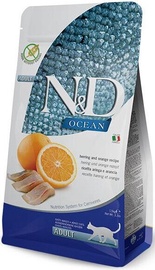 Kuiv kassitoit Farmina N&D Ocean Herring & Orange Adult, 1.5 kg