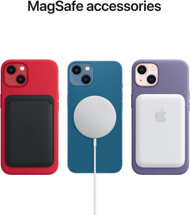 Чехол для телефона Apple Leather Case with MagSafe, Apple iPhone 13 mini, фиолетовый
