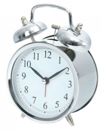 Platinet March Alarm Clock Silver