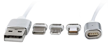 Gembird Magnetic USB Charging Cable Silver 1m