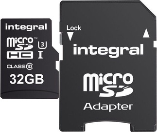 Integral 32GB micro SDHC/SDXC UHS-I Class 3 + SD Adapter