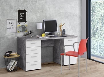 Письменный стол Forte NET106 MT926-C264, белый/серый