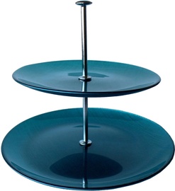 Dekor Cam Mosaic Blue Cake Stand 19.5x24.5cm
