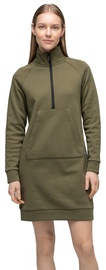Audimas Soft Cotton Dress Olive Green S