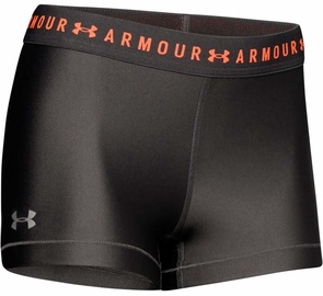 Under Armour Womens HeatGear Armour Shorty 1309618-010 Black/Orange M