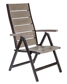 Home4you Monta Foldable Garden Chair Grey