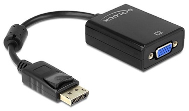 Adapteris Delock Displayport to VGA Display port male, VGA female, 0.12 m, juoda