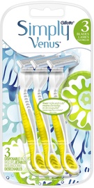 Skuveklis Gillette Venus Simply3 Plus Yellow, 3 gab.