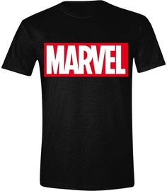 Licenced Marvel Logo T-Shirt Black L