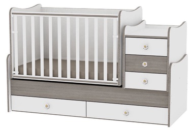 Bertoni Lorelli Bed MAXI PLUS White/Coffee