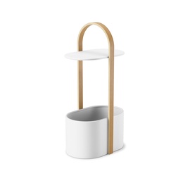 Kafijas galdiņš Umbra Hub, brūna/balta, 350 mm x 240 mm x 690 mm