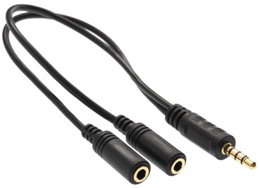 Turtle Beach 3.5mm To Dual 3.5mm Female Stereo Splitter Cable Black