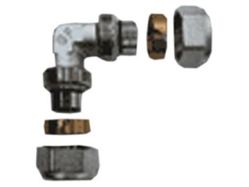 Išardomoji alkūnė TDM Brass 26 mm x 3 mm