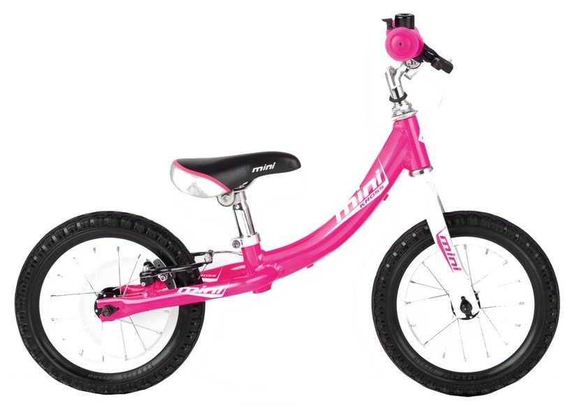 Балансирующий велосипед Kross Mini 2016, розовый, 12″
