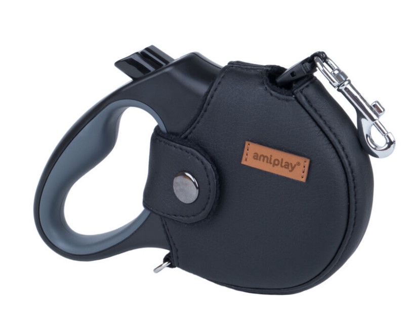 Automaatne jalutusrihm Amiplay Lincoln, must, S 3m
