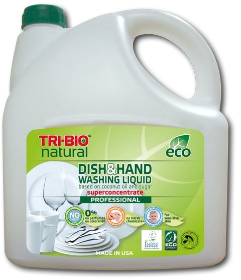 Жидкость для мытья посуды и рук Tri-Bio, 2.84 л