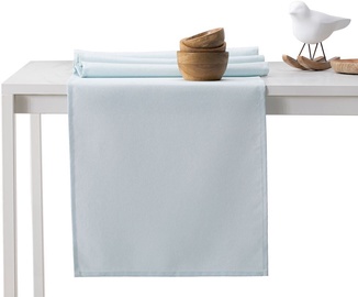 DecoKing Pure HMD Tablecloth SilverBlue Set 115x300/35x300 2pcs