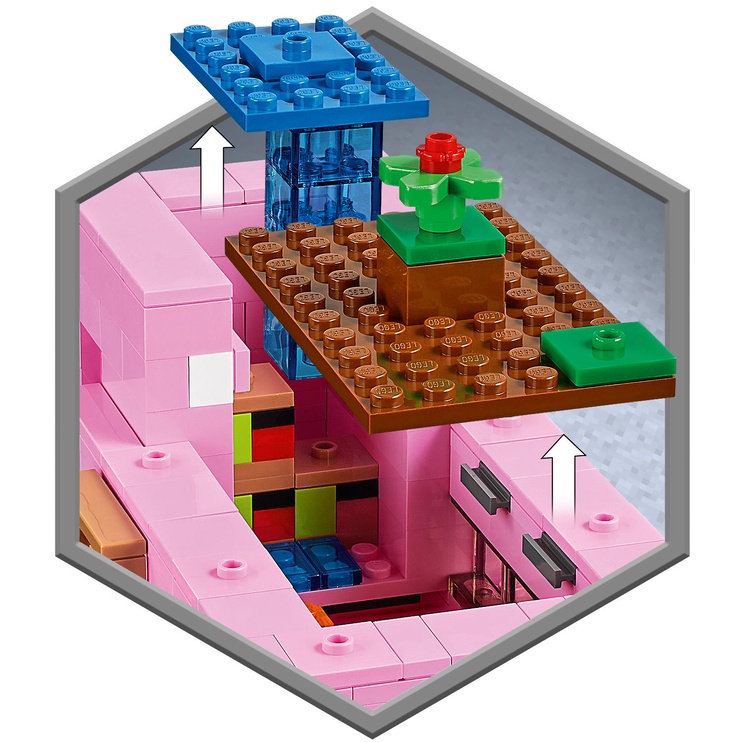Konstruktors LEGO Minecraft™ Cūkas namiņš 21170