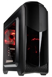 Kolink Micro-ATX Case Aviator M Window Black Red LED