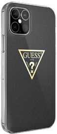 Guess Metallic Collection Back Case For Apple iPhone 12/12 Pro Black