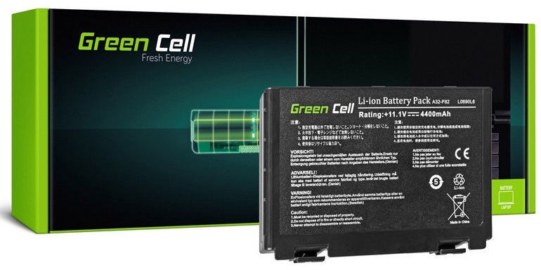 Klēpjdatoru akumulators Green Cell, 4.4 Ah, Li-Ion