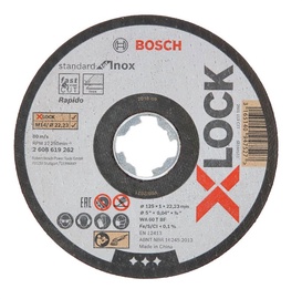 Griešanas disks Bosch, 125 mm x 1 mm x 22.23 mm