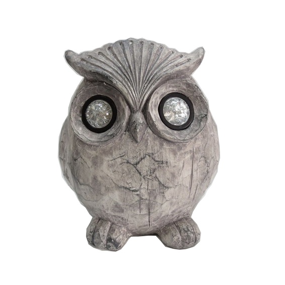 Keramikas dekorācija SN Decor Owl With LED 87HY08003 32X27X35.5cm