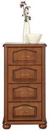 Komoda Black Red White Natalia 58x108x44cm Brown