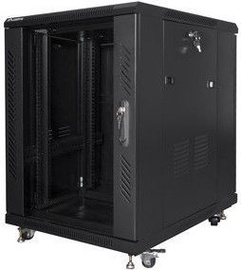 Lanberg Free Standing Rack Cabinet 19" 15U Black