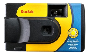 Одноразовый фотоаппарат Kodak Disposable Camera Daylight 27+12, черный/желтый