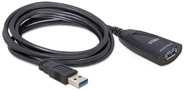 Удлинитель Delock USB 3.0 USB 3.0 A male, USB 3.0 A female, 5 м, черный