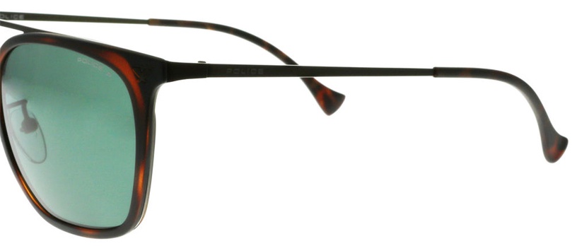 Saulesbrilles ikdienas Police Impact 1 SPL152N Z40P, 53 mm, brūna/melna/zaļa
