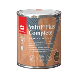 Puidukaitsevahend Tikkurila Valtti Plus Complete, keskmine pähkel, 0.75 l