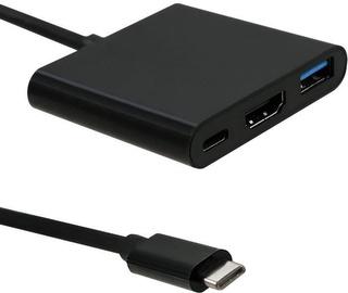 Qoltec 50430 USB 3.1 Type-C to HDMI / USB 3.0 / USB 3.1 Type-C