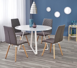 Pusdienu galds Halmar Looper White, 1150x1150x760 mm