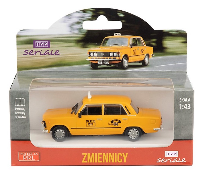 Bērnu rotaļu mašīnīte Daffi Fiat 125P B-272, 1:43, dzeltena