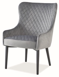 Стул для столовой Signal Meble Colin F Velvet Grey, 1 шт.